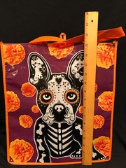 French Bulldog Puppy Reusable Shopping Grocery Gift Bag Approx. 5 3/4 x 13 x 14″