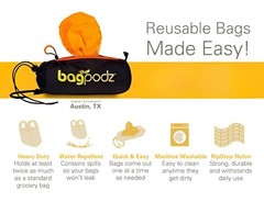 BagPodz Sturdy Reusable Grocery Bags Foldable and Washable – Made From RipSto…