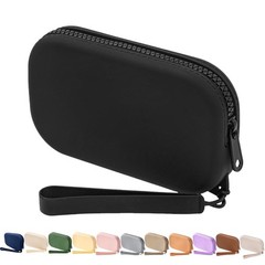WHHJM Small Silicone Multifunctional Essential Bag Portable Travel Black