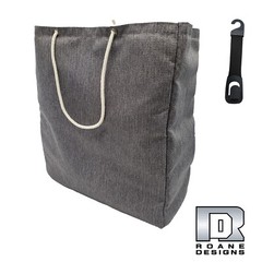 Roane Design Gray Collection Tote Bag & Hook Combo 17″L x 18 1/2″H x 7 3/4″W