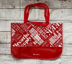 EXTRA LARGE Lululemon Reusable Shopping Bag – Manifesto Red White