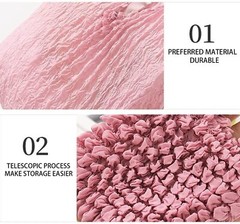 Magic Stretch Bags Portable Foldable Handheld Pleated Reusable Grocery Bags 3…