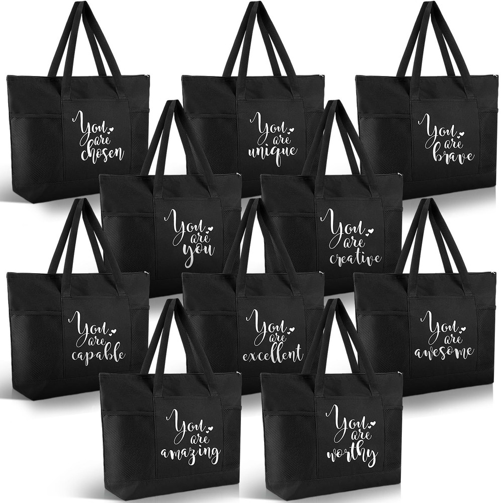 10 Pcs Employee Appreciation Gifts Bulk Thank You Tote Bags for Nurses Teache…