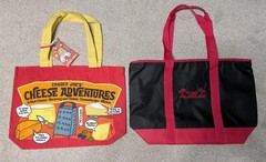 Trader Joe’s Insulated Tote Bag Black Red & Cheese Adventures Bag NEW NWT
