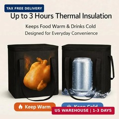 musbus 2-Pack, XL-Large Insulated Grocery Shopping Bags, Black, Reusable Bag,The
