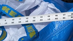 IKEA 10 Gallon BLUE BAGS Lot Of 3 Shopping Grocery Laundry Storage Strong FRAKTA