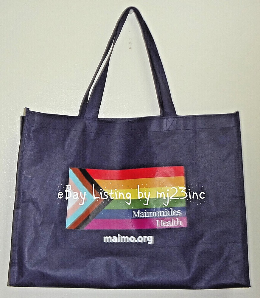 BROOKLYN NYC MAIMONIDES HEALTH LBGTQ PRIDE MONTH RAINBOW FLAG TOTE SHOPPING BAG