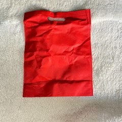 Poketo Red Reusable Shopping Tote Bag | Non-Woven