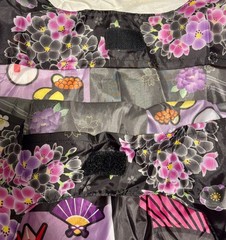 Japan Limited Kuromi Kimono Reusable Bag Mount Fuji 18″ x 18″ Hello Kitty Cafe