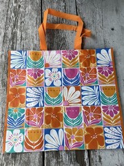 REUSABLE SHOPPING TRAVEL TOTE BAG FLORAL🦋 ECO FRIENDLY 🌸NEW