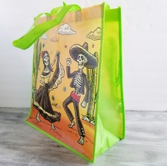 Reusable Shopping Grocery Tote Bag Day of the Dead Dia de los Muertos New
