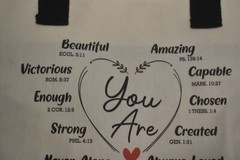 Christian Gifts Bible Scripture Reusable Canvas Tote Shopping Carry Bag 16.5″