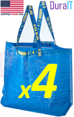 Medium 4 new strong ikea durable eco tote bag frakta grocery shopping laundry