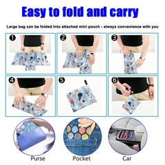 9 Pack Reusable Grocery Bags Foldable Shopping Bags Heavy Duty Envirosax Bags Wa