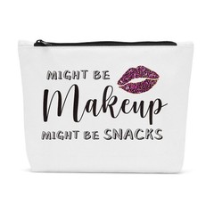 Sldpngo Funny Snack Bags Might Be Makeup 10*7.5*2 inch, Snacks