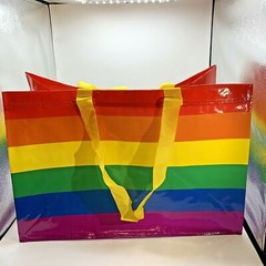 Ikea Storstomma XLARGE Reusable Shopping Bag Bright Rainbow Colors 18.5GAL