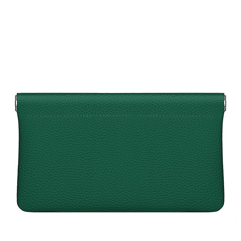 Genuine Leather Pocket Cosmetic Bag for Purse,Coin Purse Lipstick green