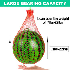 Resuable Nylon Mesh Bags, Hanging Watermelon Nets Bags, Thicker Reusable Fruit N