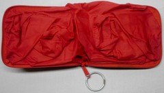 Red Foldable Reusable Collapsible Tote Shopping Bag