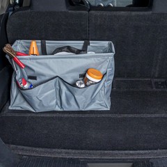 Krush Container All‑Purpose Utility Tote with Exterior Pockets, Gray