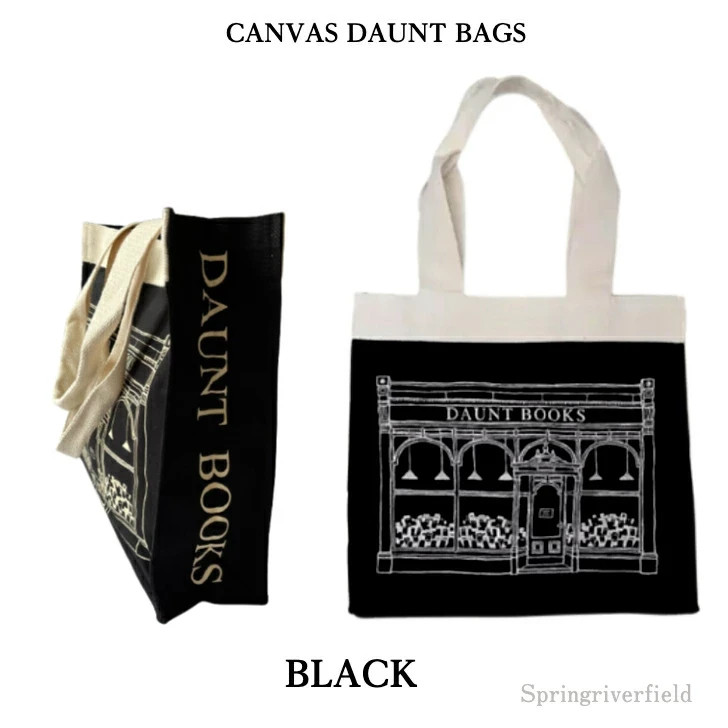 DAUNT BOOKS organic cotton canvas Tote Bag United Kingdom London shopping bag