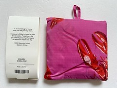 NEW! Baggu STANDARD BAG in “Pink Lobster” — Washable Recyc. Nylon SOLD OUT/RARE!