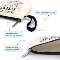 Optometrist Funny Cosmetic Bag, for Travel Toiletry Zipper Storage White