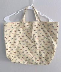 Handmade Yellow Fashion Shoes Purse Sunglasses Novelty Tote Shopper Bag 18 x 15″