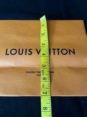 Authentic Louis Vuitton Reusable Paper Shopping Bag Orange 7″ x 8.5″ x 4.5″