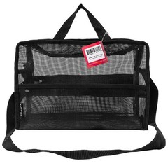 SHANY Collapsible Makeup Tools Travel Mesh 14.5x9x6 Inch (Pack of 1), BLACK