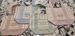 Trader Joe’s Summer Pastel Stripped Mini Tote Bags Set of 4 Limited Edition