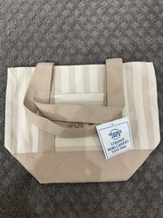 Trader Joe’s Striped Mini Canvas Tote Bag 3-Pack Reusable Multicolor Set