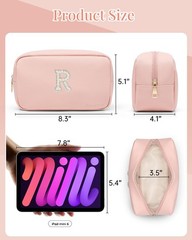 Vlando Unique Pink Makeup Bag Travel Toiletry Skincare Gifts