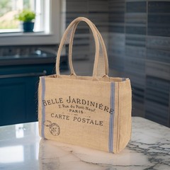Jute Market Tote Bag with Handles (Bell Jardinere)