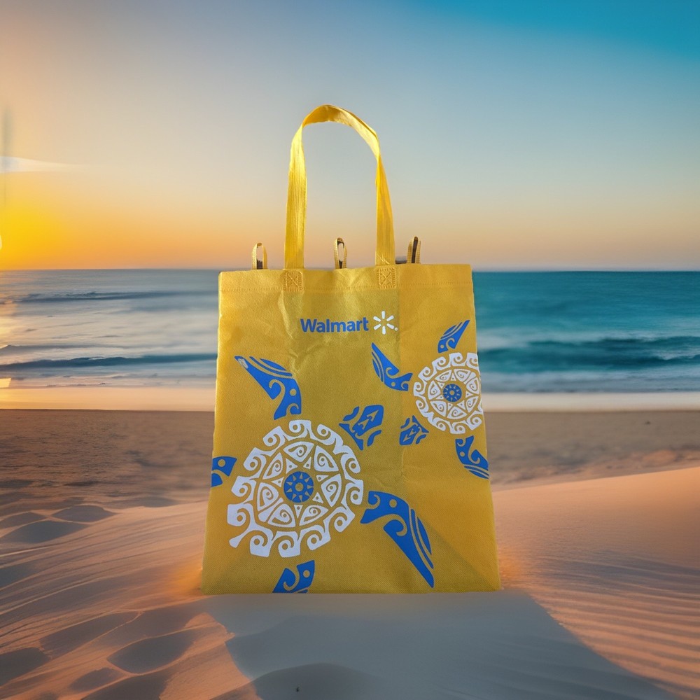 Walmart Hawaii Honu Turtle Reusable Grocery Shopping Gift Bag Tribal Design New