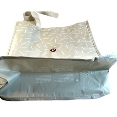 Lululemon 100% Recycled Polypropylene Reusable Shopping Tote w/ Red Logo 12.5×15