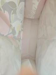 TJ MAXX Monet’ Style Flowers Reusable Shopping Tote Bag Large 8x18x19″ Multicolo