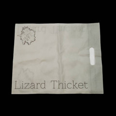 Lizard Thicket Clothing Shopping Bag Gray Fabric Rooted in Style Boutique 18×14