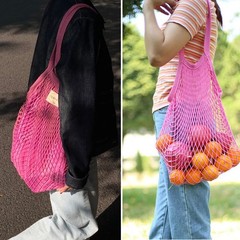 3 Pack Cotton Mesh Grocery Bags,Reusable Grocery Net Bags Washable Fruit and …
