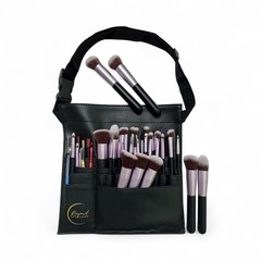 Beyond Shadow Brand™ – Black PU Leather Makeup 10X10X0.2 Inch, Jet