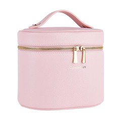 Cuteseason Large Makeup Organizer Bag with Removable Compartments, Pink