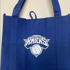 NY Knicks Tote Bag MSG Giveaway NYC DOT Vision Zero Reusable Shopping Tote Blue