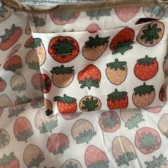 Eco Shopping Bag Storage Grocery Bag Reusable Folding Bag Strawberry Print Small