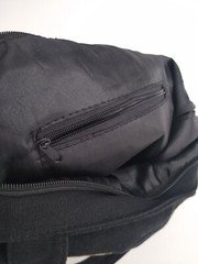 DECIDEIEANS Skeletons Sculls Useable Shopping Bag Black Zippered Multi-Pocket