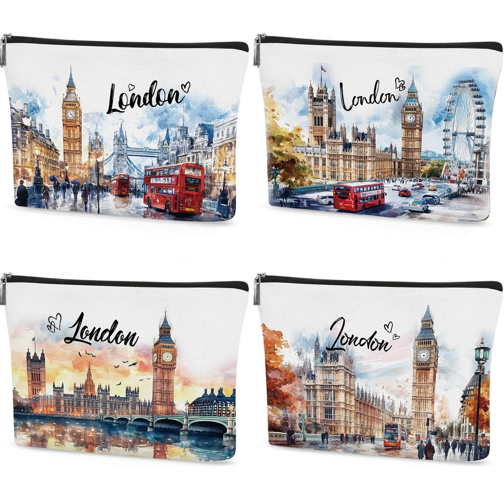 CRASHOT London Souvenirs Gifts for Women, 4 Pcs British Travel London066