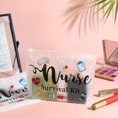 60 Pcs Nurse Survival Kit Bag Nursing Makeup Bags Multi Purpose White