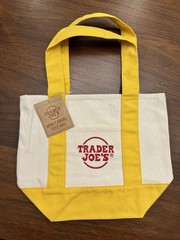 Trader Joe’s Yellow Mini Tote Bag INTERNATIONAL SHIPPING/BEST OFFER