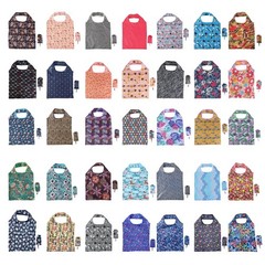 35 PCS Reusable Floral Grocery Bags Foldable Machine Washable Shopping Tote