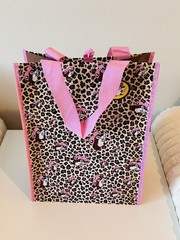 bucees reusable pink leopard bag cheetah print new with tags