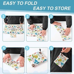 Extra Large 50Lbs Foldable Reusable Shopping Bags, 3 Pcs Reusable Grocery Bags